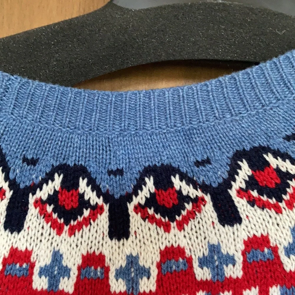 Chaps long sleeve sweater with fair isle like print L - Picture 12 of 14